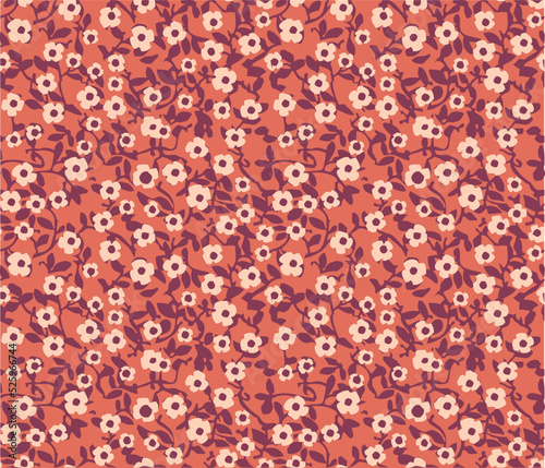 Floral liberty pattern. Plant background for fashion, tapestries, prints. Floral design perfect for fashion and decoration