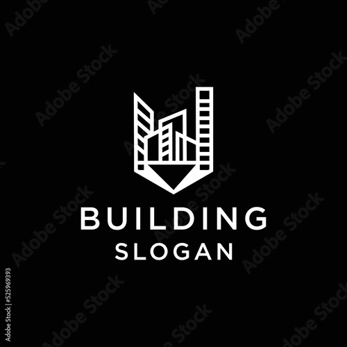 Bulding logo icon vector image