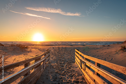 View of sunrise from Ocracoke Island.