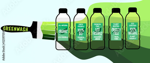 Greenwash labels on consumer products, advertising marketing spin to deceptively persuade consumers that the companies products, aims and policies are environmentally friendly.