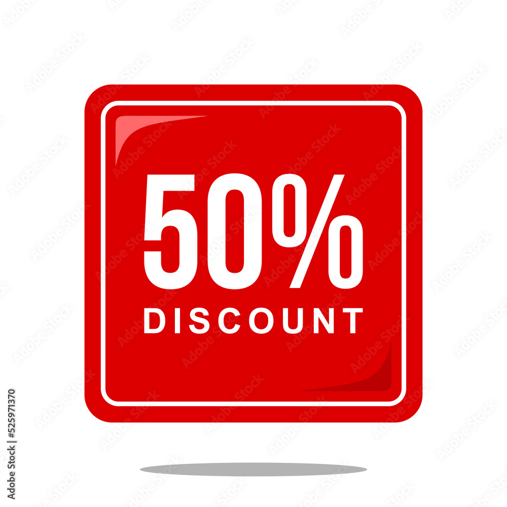 50% discount offer price sign, special offer symbol. Discount tag badge perfect design for shop and sale banners 50% discount offer price sign, special offer symbol. Discount tag badge perfect design for shop and sale banners