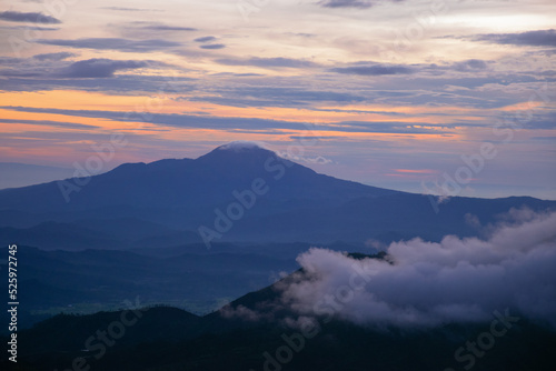 Sunrise at the peak of Si Kunir in the Dieng Plateau, Wonosobo, Central Java Indonesia  © DODO HAWE