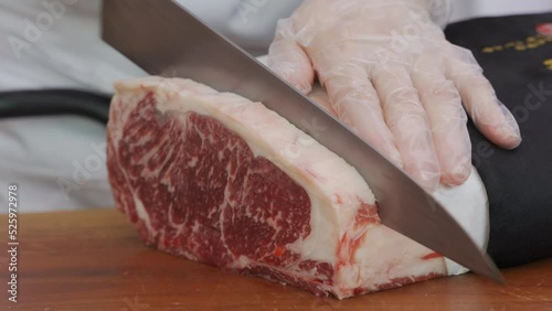 grilled steak on the grill