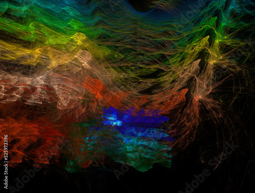 Wallpaper Mural Imaginatory fractal abstract background Image Torontodigital.ca