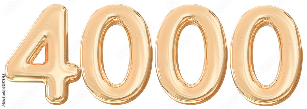 4000 followers number gold 4000 followers number gold