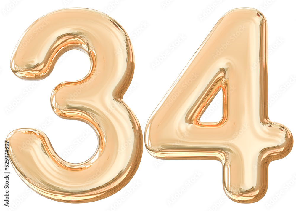 3d golden number 34