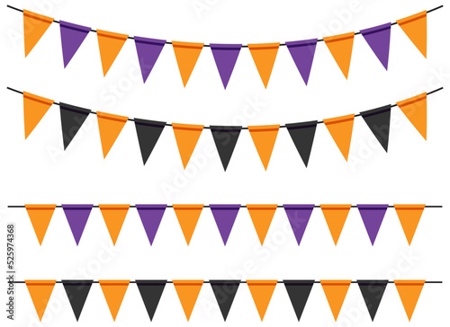 Set of party flag for halloween decoration