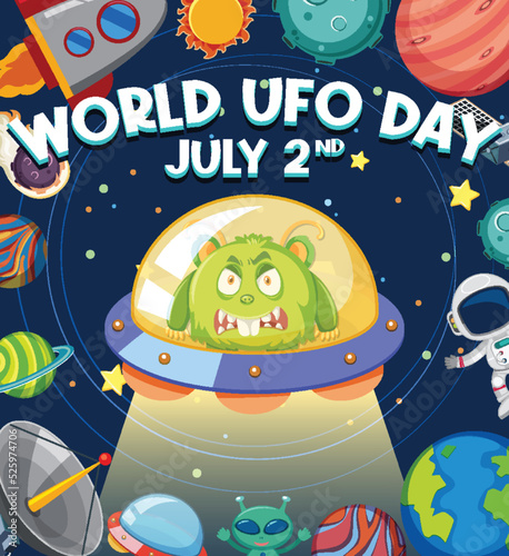 World UFO Day Poster Design