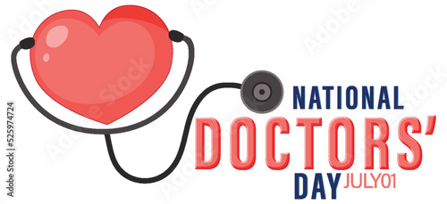 National doctor day in July logo