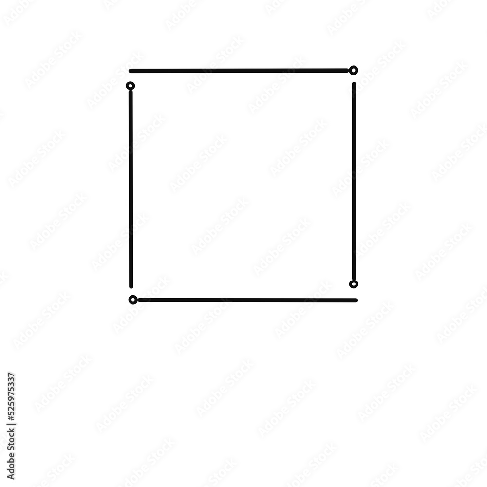 Black square frame element with line border png. Black square frame element with line border png.