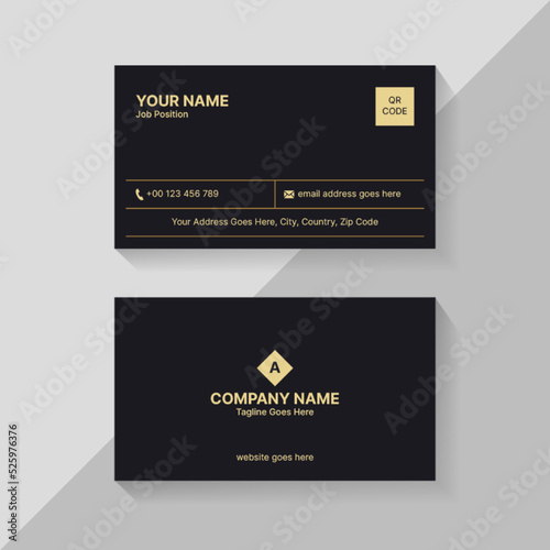 Wallpaper Mural Clean Minimal Business Card Template Design with Unique Layout Torontodigital.ca