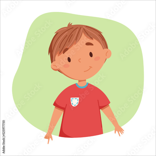 Happy boy cartoon vector collection. Vector illustration isolated on colorful background. Ideal for kids posters and cards