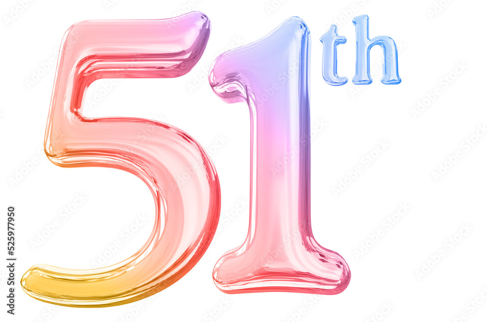 51th years anniversary number gradient 51th years anniversary number gradient