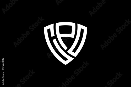 CPO creative letter shield logo design vector icon illustration photo
