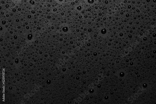 water drops on a black background