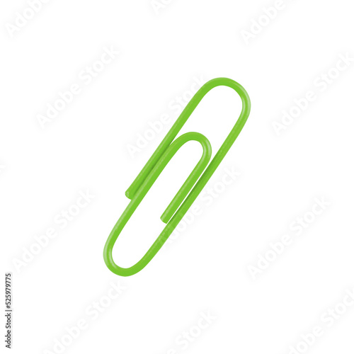 PNG. Green Paper Clip