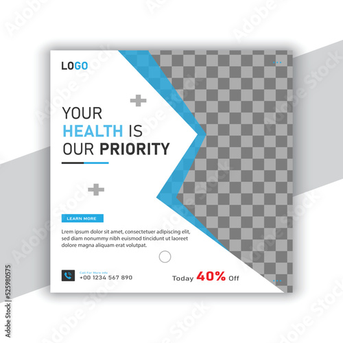 Doctors social media post template