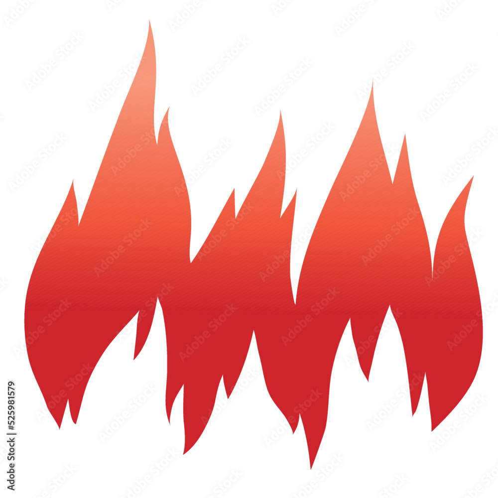 Vector drawing of a stylized flame. Suitable for logo or emblem Vector drawing of a stylized flame. Suitable for logo or emblem