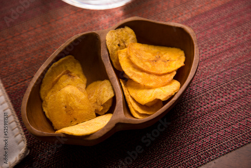 Chifles fried plantains Peruvian comfort restaurant gourmet food photo