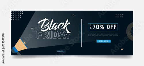 black friday super sale offer banner for web ad