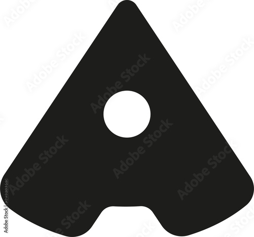 Wallpaper Mural Letter A logo design black filled style Torontodigital.ca