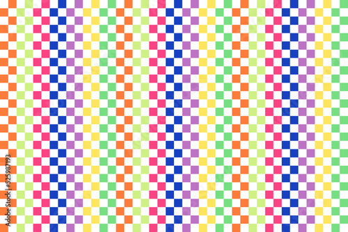 Seamless trend colorful Checkered plaid fabric texture background. fabric pattern seamless textile. Colorful Trendy Pantone Color Palettes.