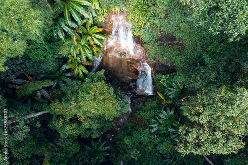 Waterfall in tropical forest,waterfall in jungle
