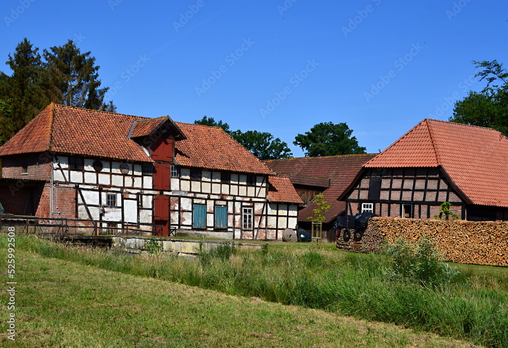 Historical Manor in the Village Böhme, Lower Saxony