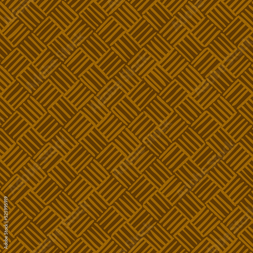 striped diagonal squares. hand drawn geometric illustration. brown repetitive background. vector seamless pattern. fabric swatch. wrapping paper. design template for textile, linen, home decor