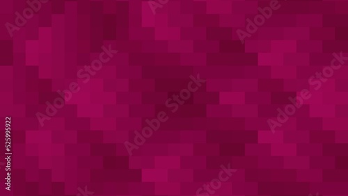 High resolution mosaic square background. Pixelated boxes background.Dark Magenta gradient pixels. Magenta box pixels effect. Seamless geometric box pattern. Banner Design 