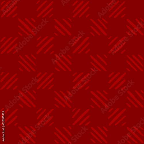 red repetitive background with hand drawn striped squares. vector seamless pattern. geometric illustration. fabric swatch. wrapping paper. continuous design template for textile, linen, home decor