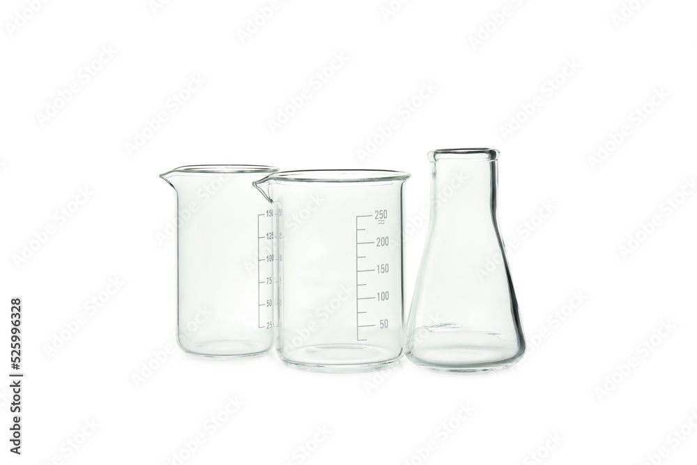 Laboratory accessories, tubes isolated on white background Laboratory accessories, tubes isolated on white background
