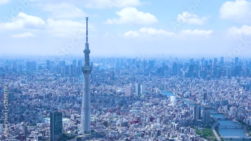 Aerial view of Tokyo
