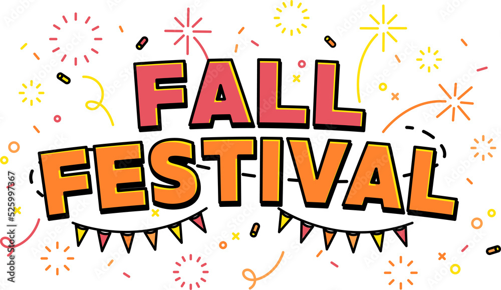Obraz premium Fall festival label.