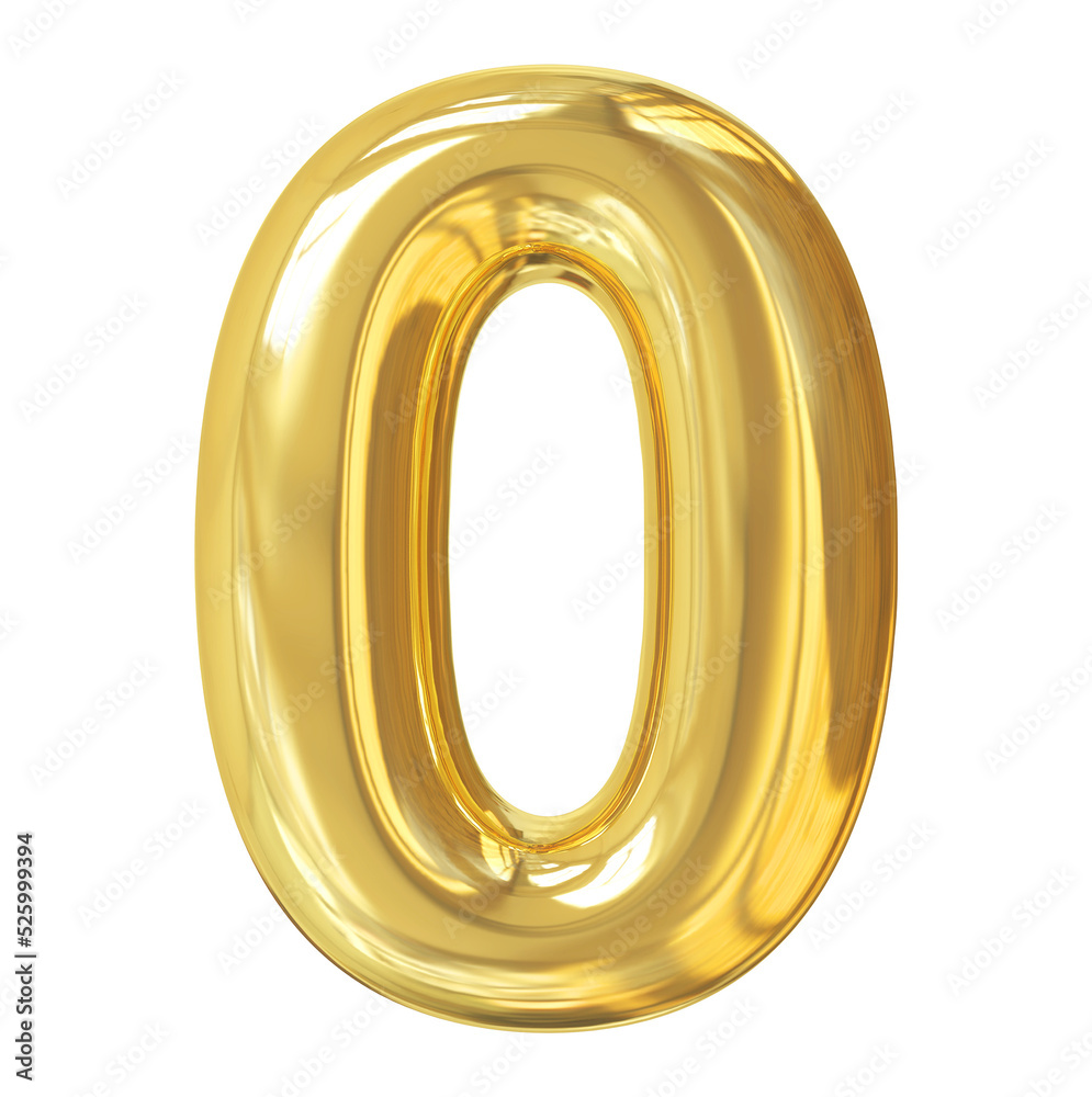 3d golden number 0 balloon 3d golden number 0 balloon