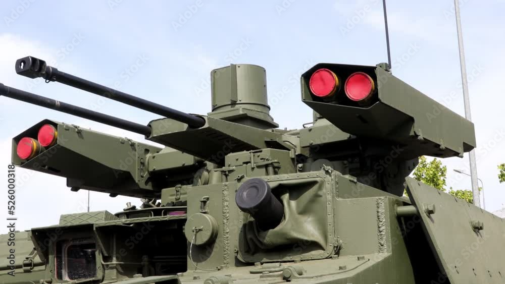 tower of an infantry fighting vehicle with weapons tower of an infantry fighting vehicle with weapons