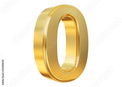 Obraz w ramie 3d golden number 9