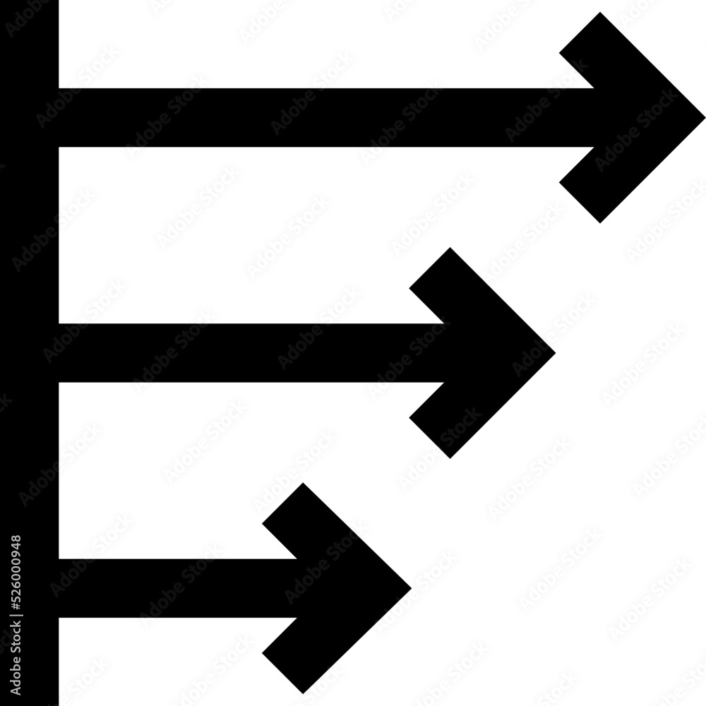 Horizontal Graph Vector Icon Horizontal Graph Vector Icon