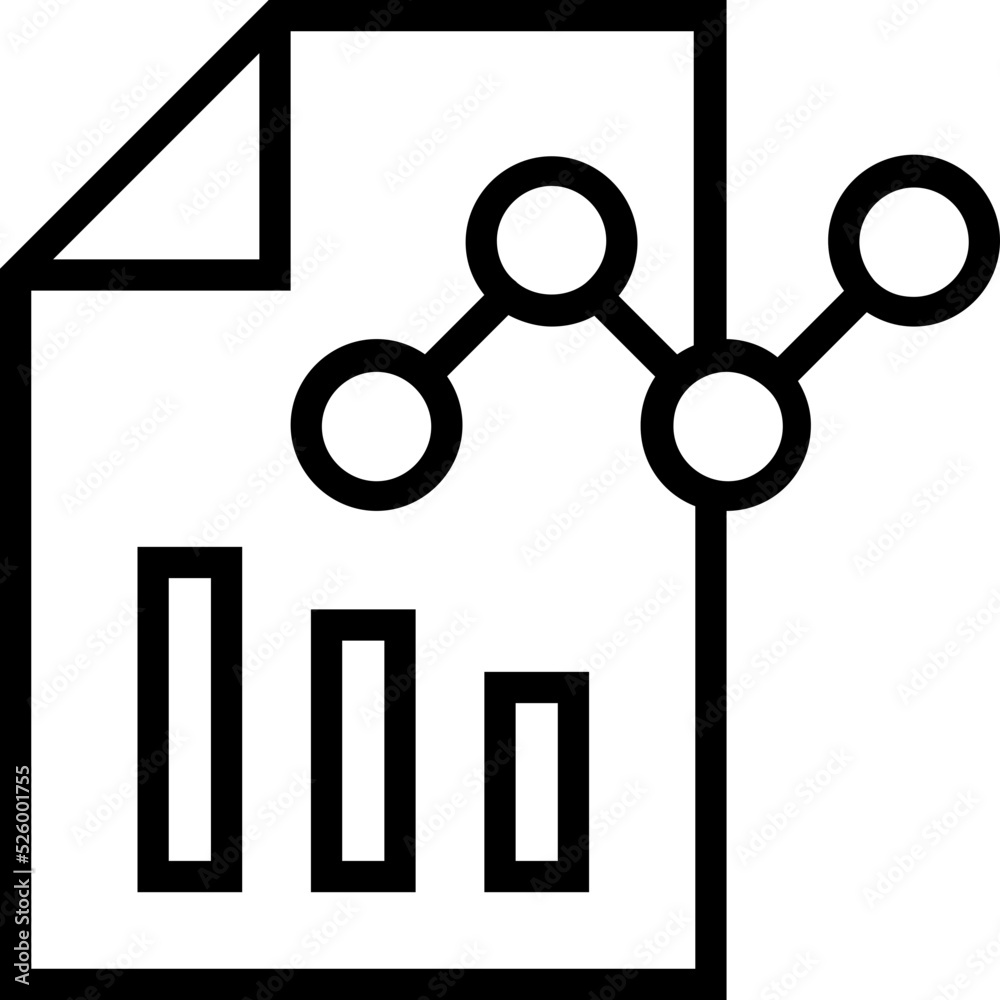 Graph Report Vector Icon Graph Report Vector Icon