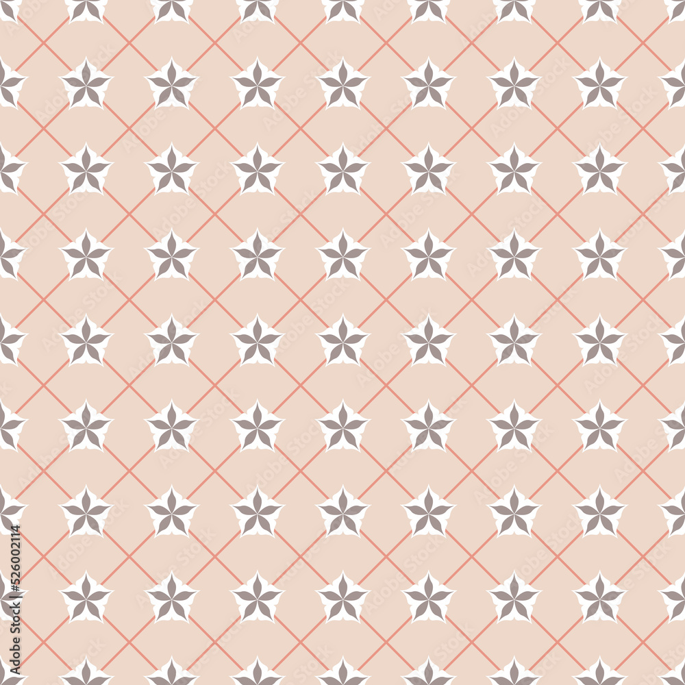 Fototapeta premium Pink gray pastel star on white background, eps vector illustration