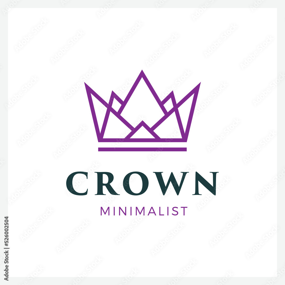 Purple Crown Logo and symbol template illustration icon modern and minimalist
Purple Crown Logo and symbol template illustration icon modern and minimalist