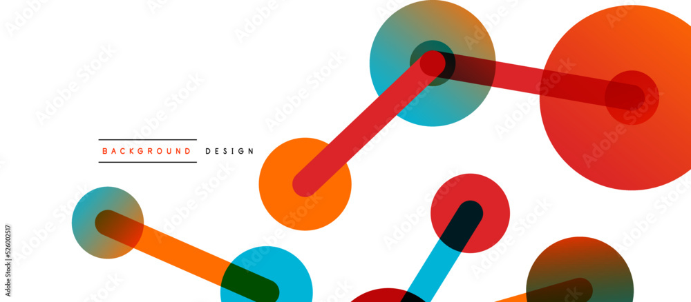 Line points connections geometric abstract background. Circles connected by lines. Trendy techno business template for wallpaper, banner, background or landing Line points connections geometric abstract background. Circles connected by lines. Trendy techno business template for wallpaper, banner, background or landing