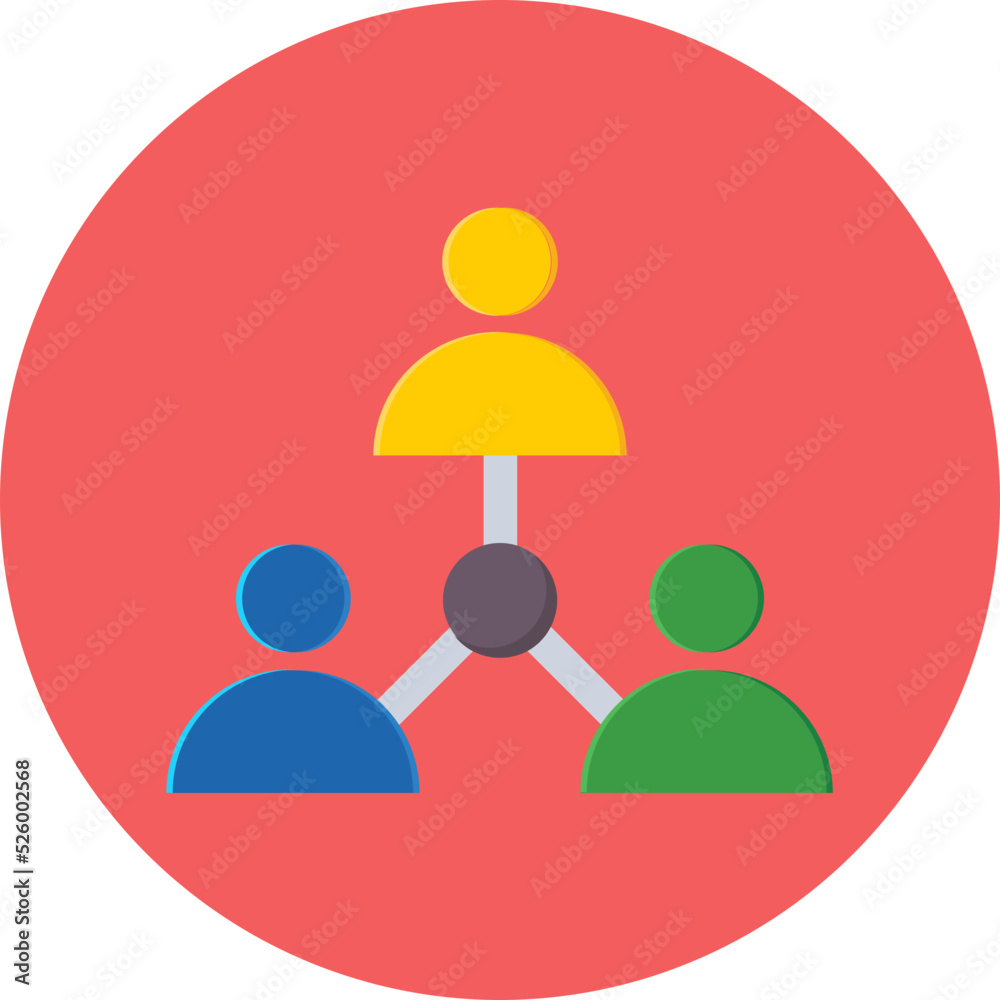 Team Hierarchy Vector Icon Team Hierarchy Vector Icon