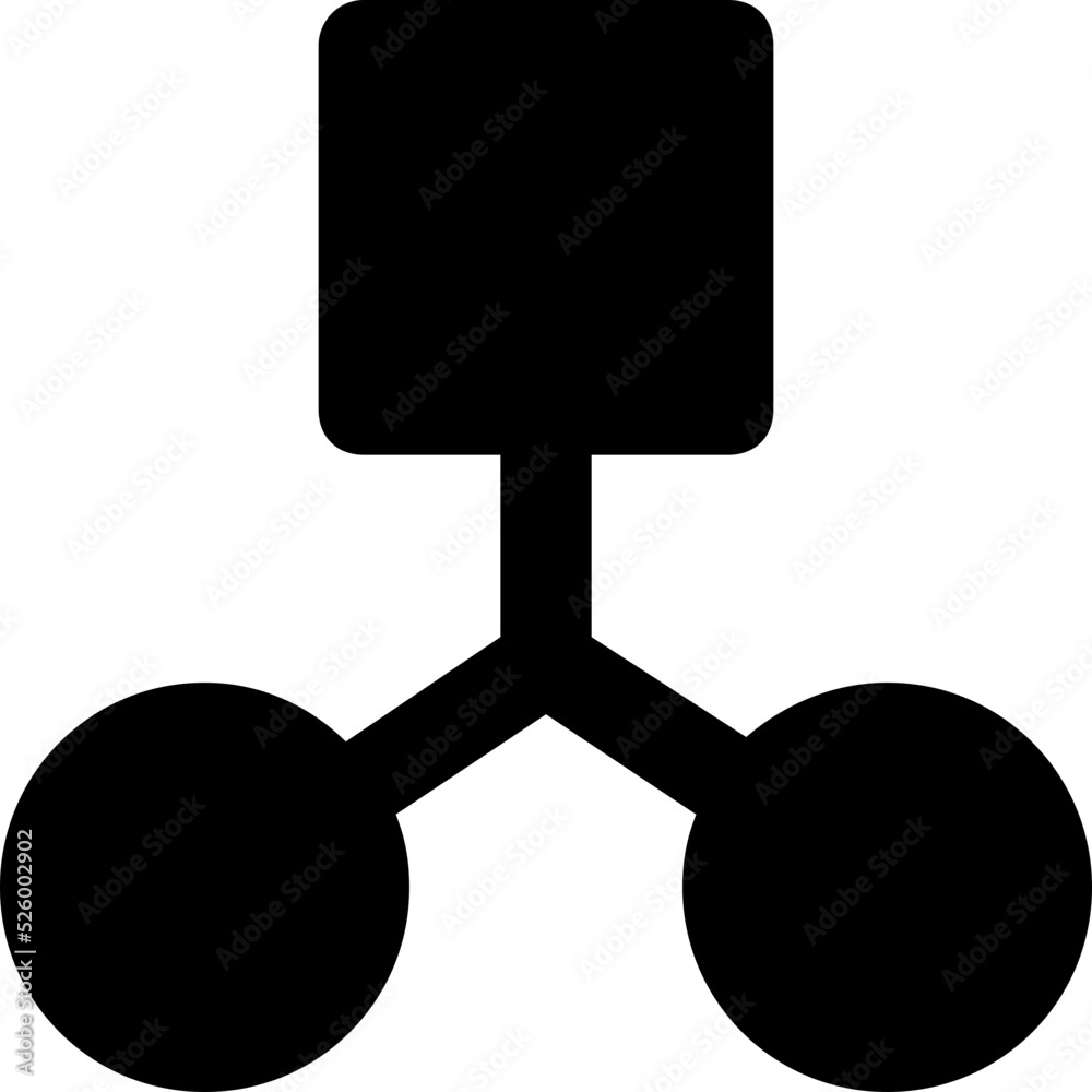 Network Hierarchy Vector Icon Network Hierarchy Vector Icon