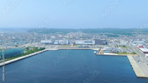 いわき市小名浜港を上空から2

