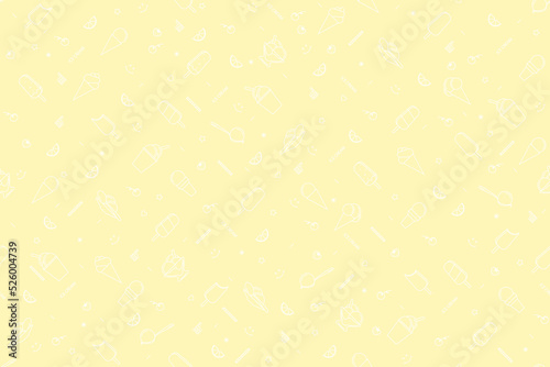 Seamless pattern on the theme of ice cream.
