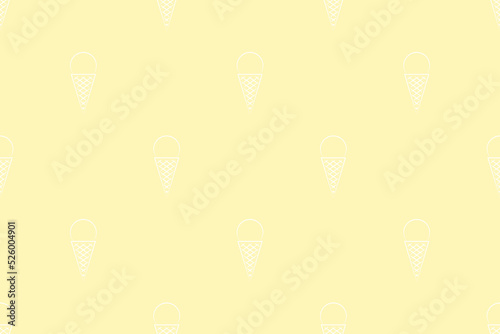 Seamless pattern on the theme of ice cream.