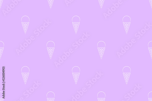 Seamless pattern on the theme of ice cream.
