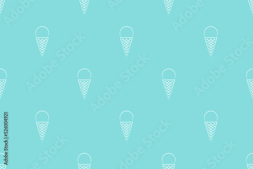 Seamless pattern on the theme of ice cream.
