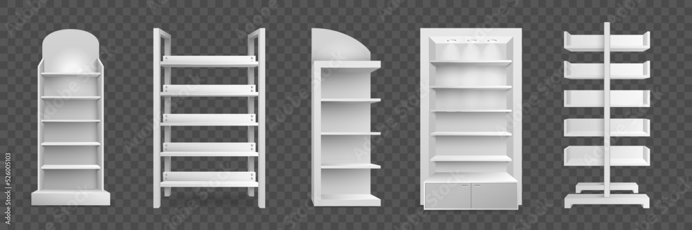 Realistic Stands Set Realistic Stands Set